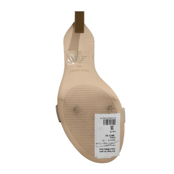 Nine West Women's Kelsie Ankle Wrap Sculpted Heel Sandals Size 6 - Picture 9 of 9